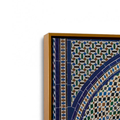 [Color:Polished Gold], Picture of art in a Polished Gold frame at an angle