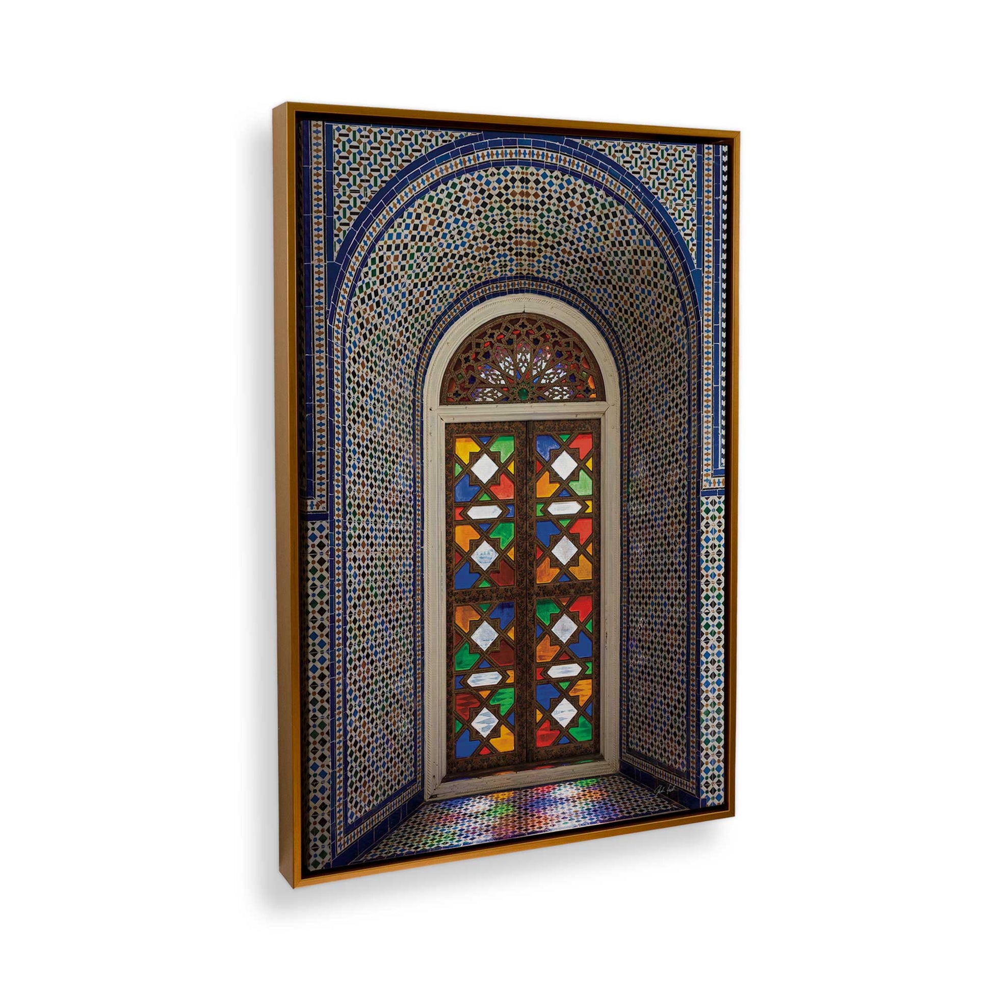 [Color:Polished Gold], Picture of the corner of the art