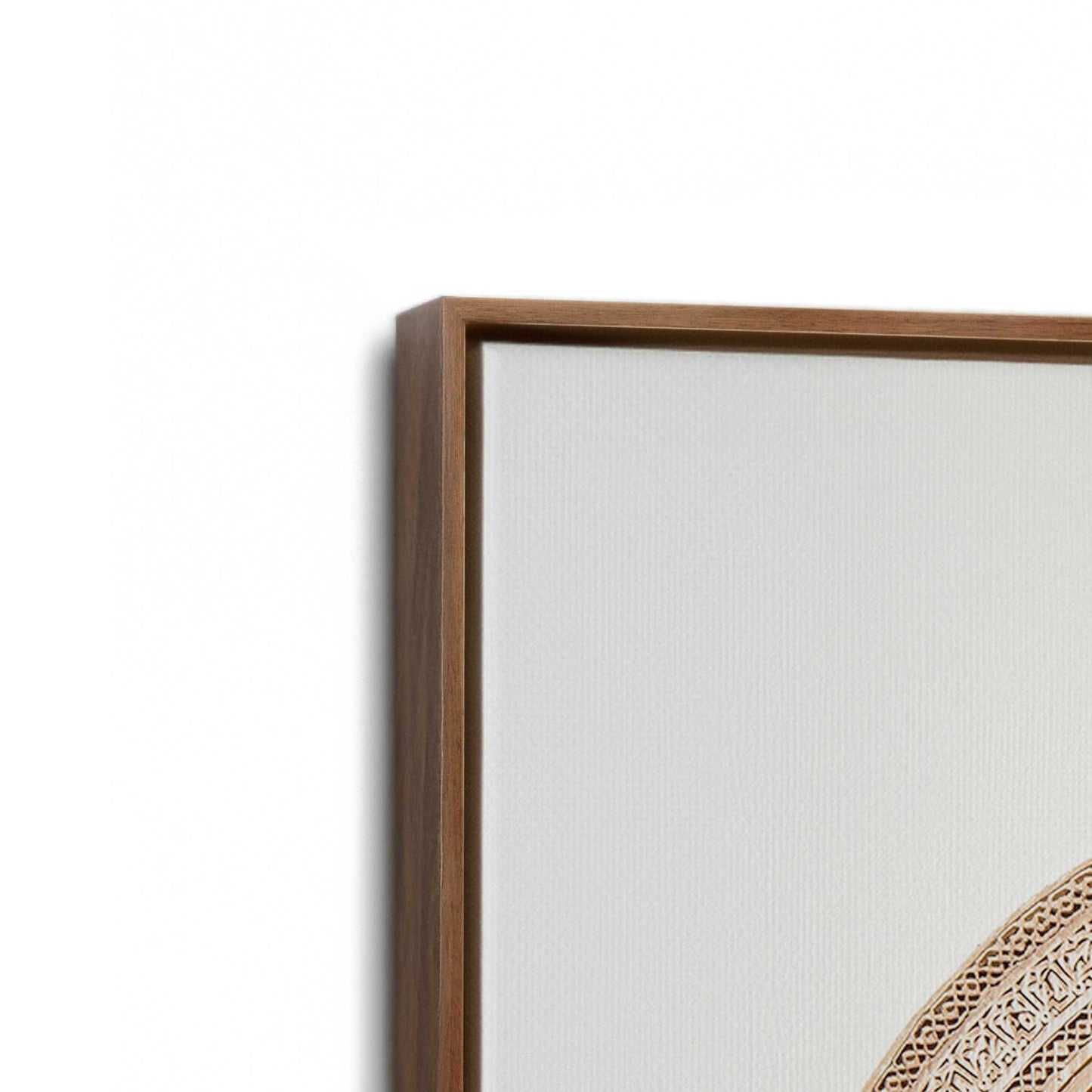 [Color:Walnut], Picture of art in a Walnut frame at an angle
