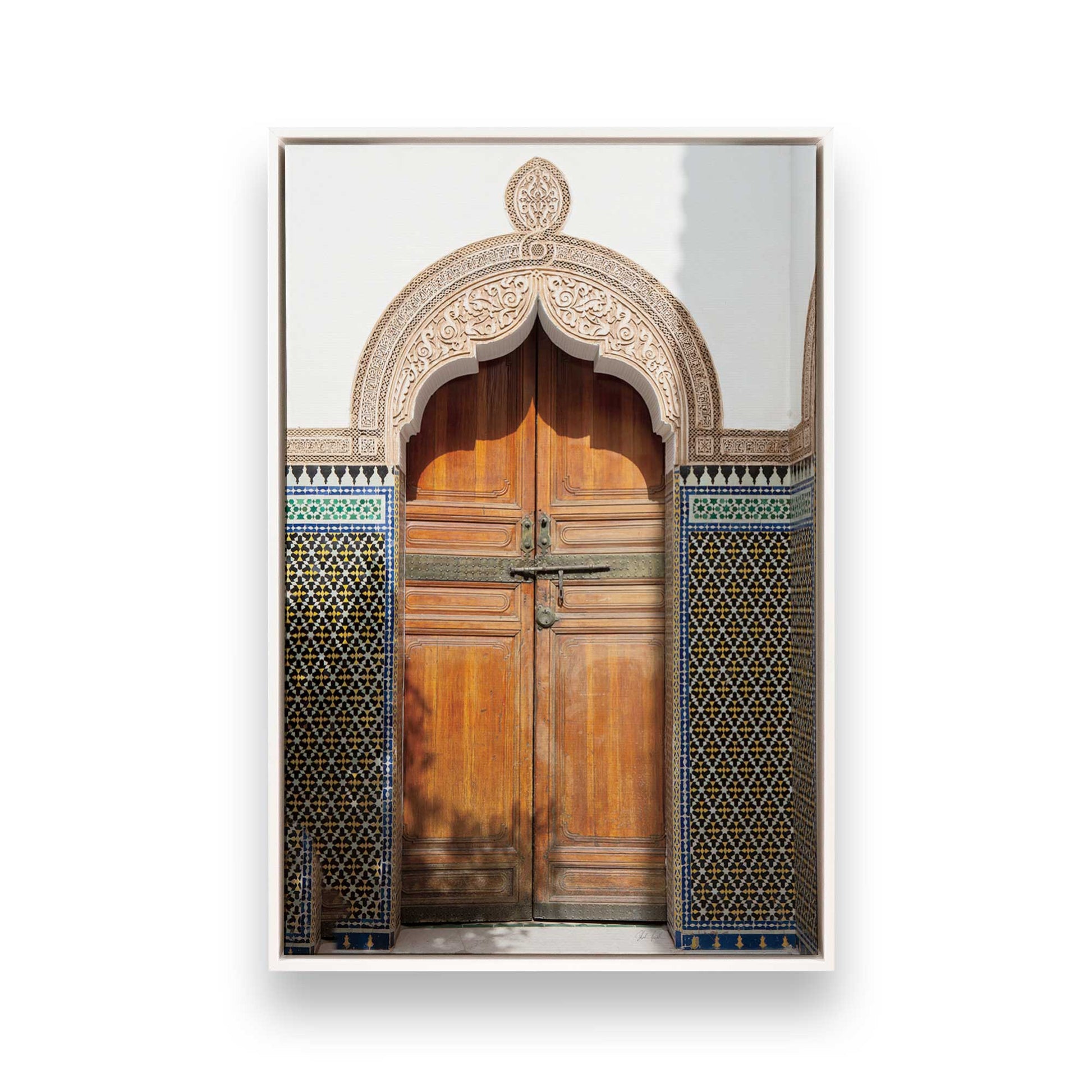 [Color:Opaque White], Picture of art in a White frame