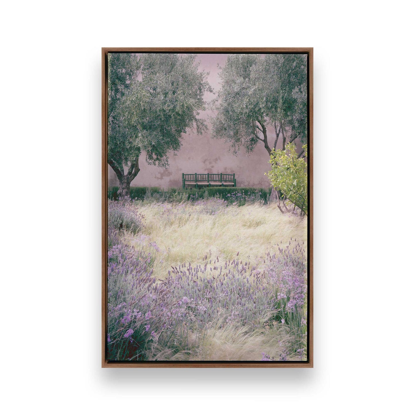 [Color:Walnut], Picture of art in a Walnut frame