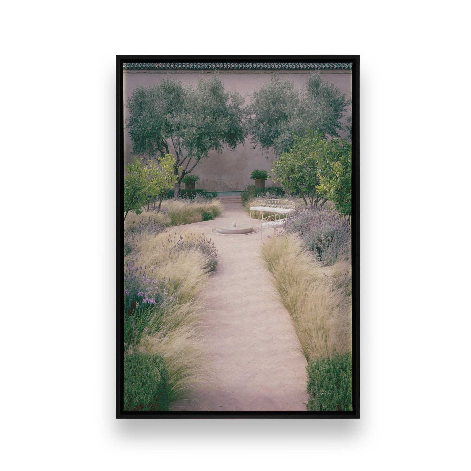 [Color:Satin Black], Picture of art in a Satin Black frame