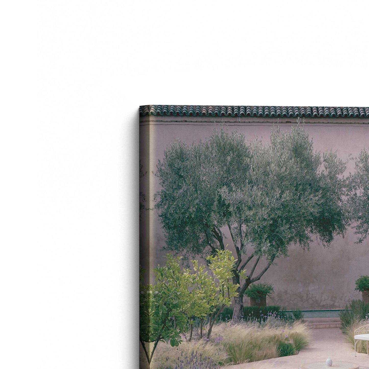 [Color:Stretched Canvas], Picture of the corner of the art