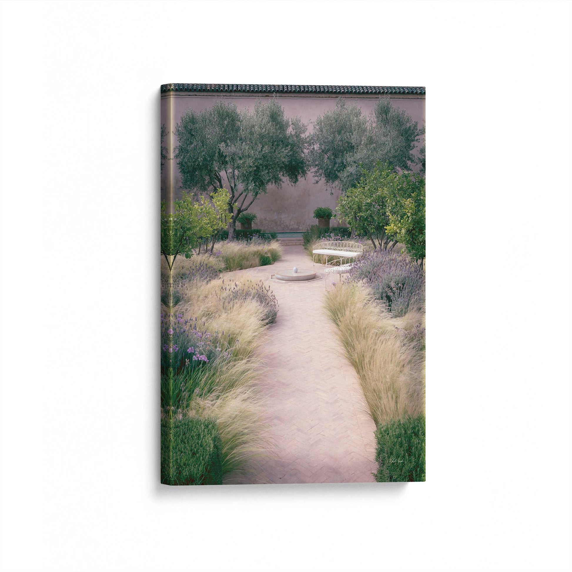 [Color:Stretched Canvas], Picture of art at an angle