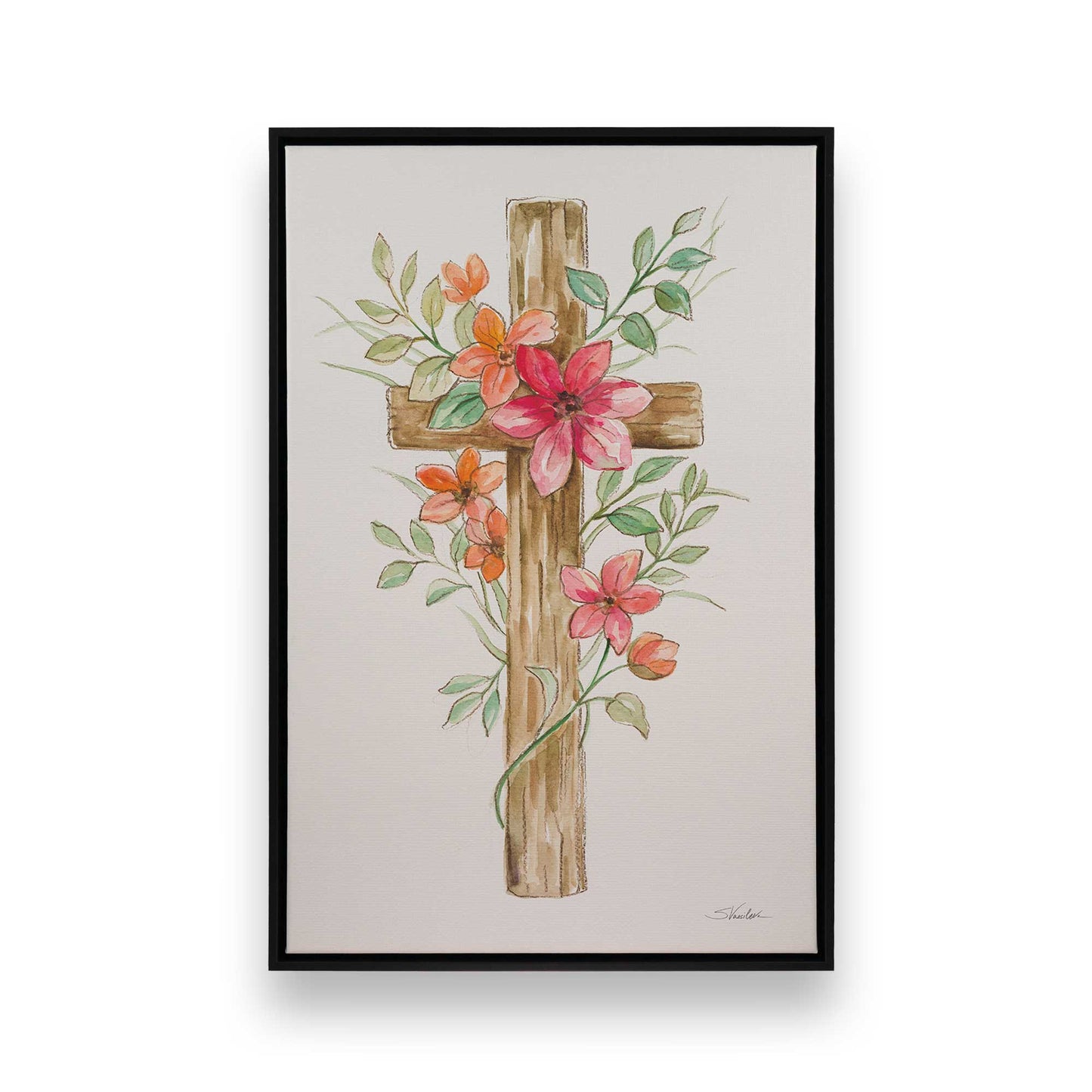 [Color:Satin Black], Picture of art in a Satin Black frame