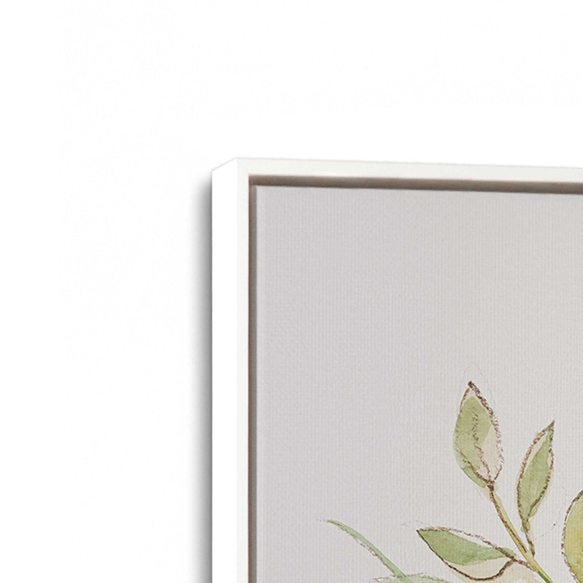 [Color:Opaque White], Picture of art in a White frame at an angle