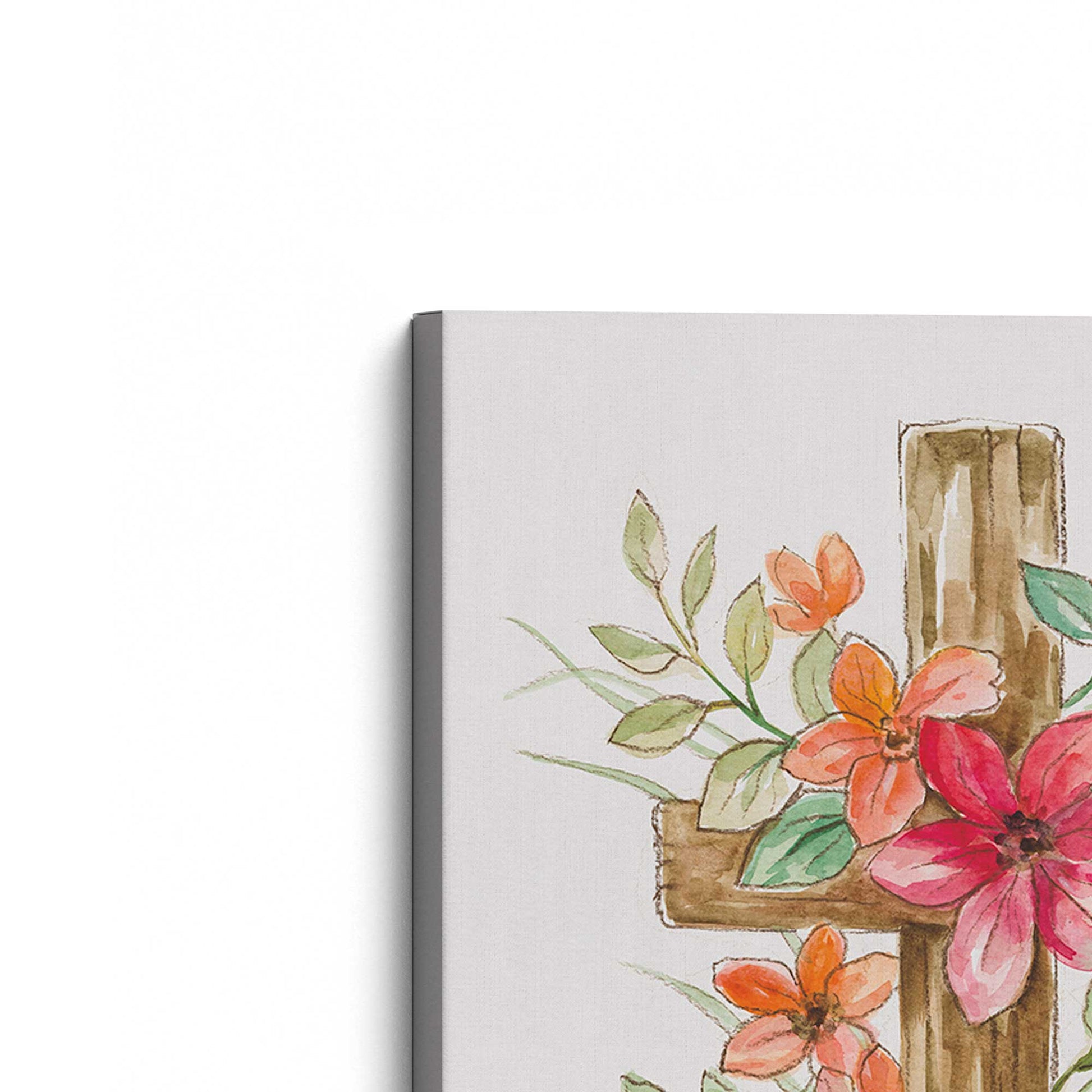 [Color:Stretched Canvas], Picture of the corner of the art