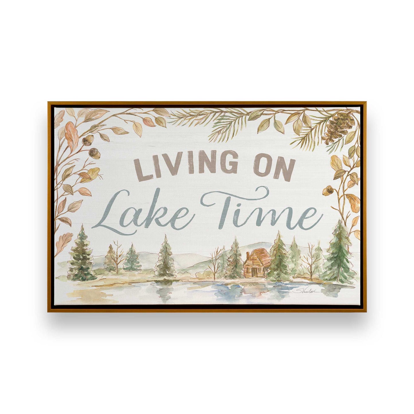 [Color:Polished Gold], Picture of art in a Polished Gold frame