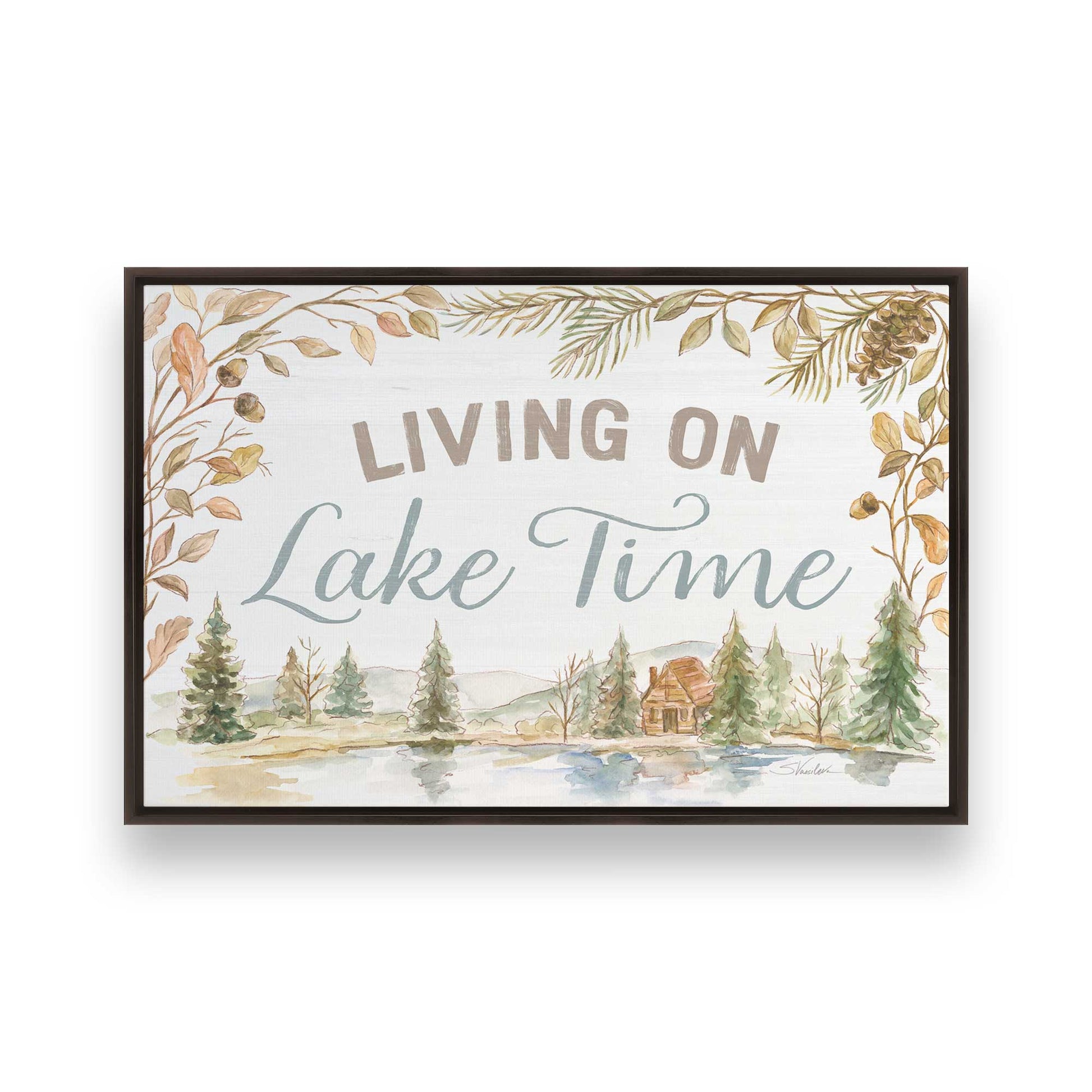 [Color:Espresso], Picture of art in a Espresso frame