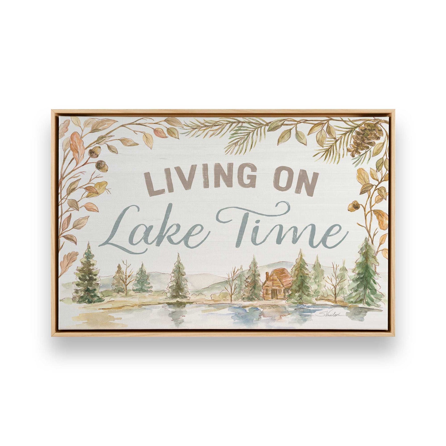 [Color:American Maple], Picture of art in a American Maple frame