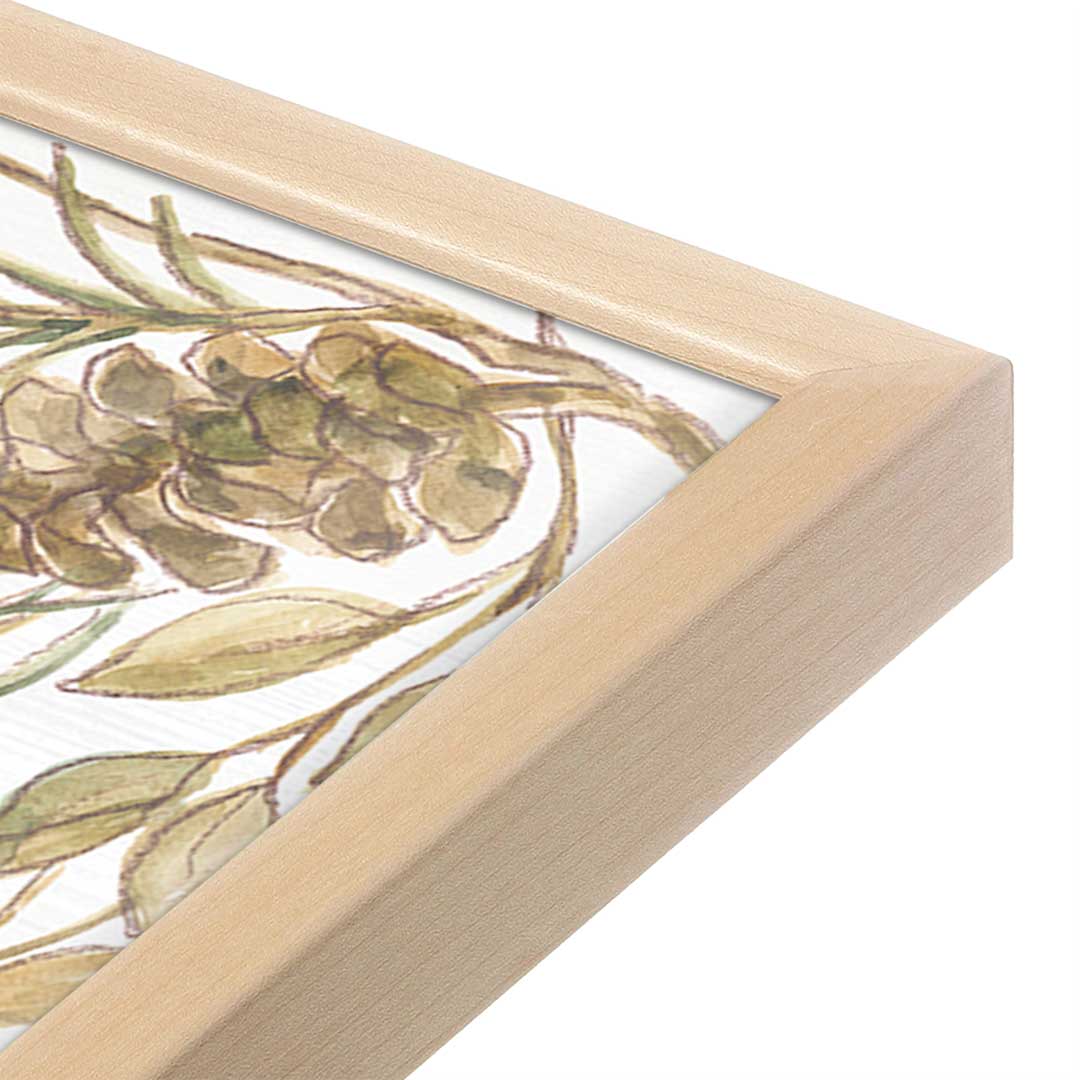 [Color:Raw Maple], Picture of art in a Raw Maple frame at an angle