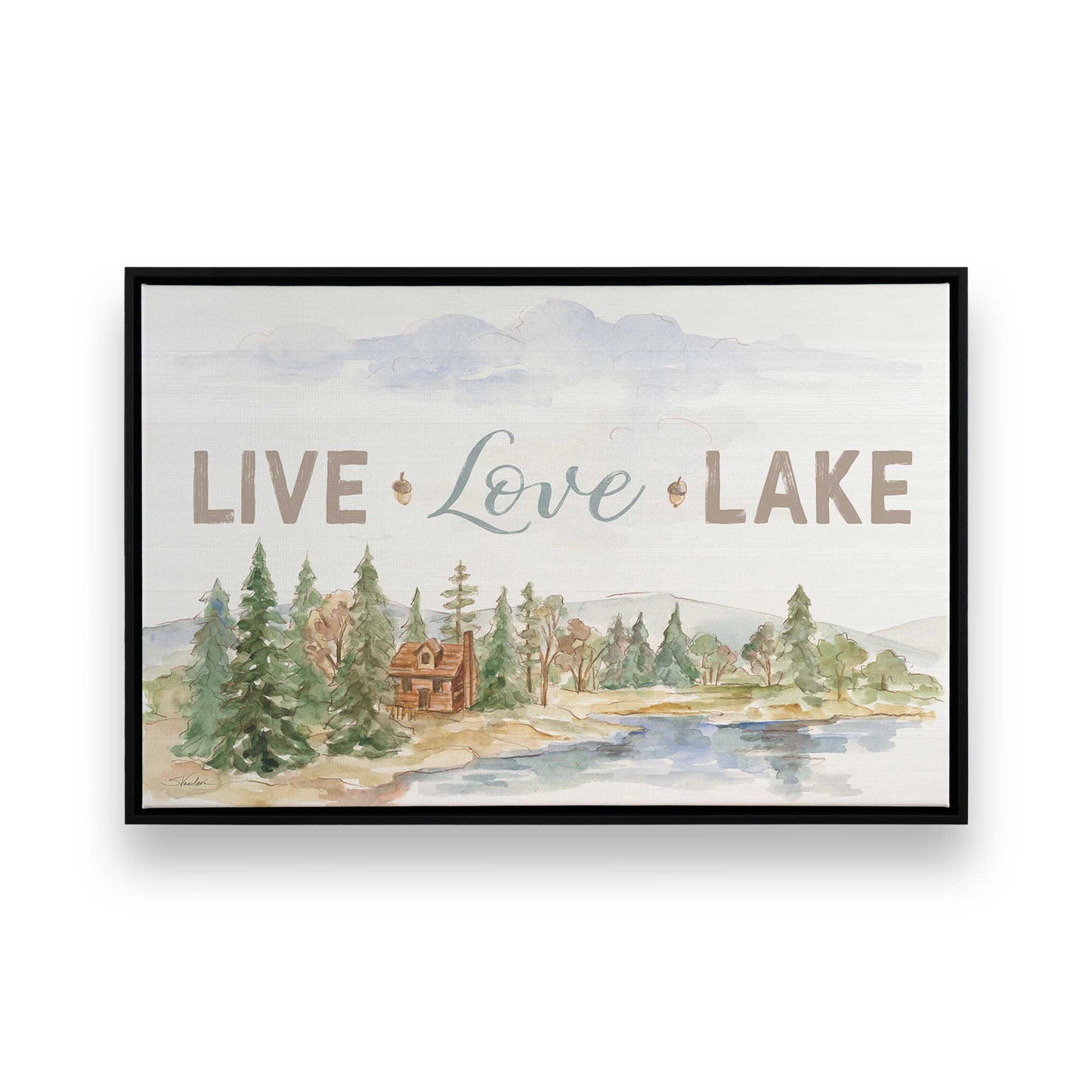 [Color:Satin Black], Picture of art in a Satin Black frame