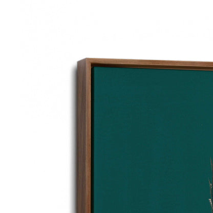 [Color:Walnut], Picture of art in a Walnut frame at an angle