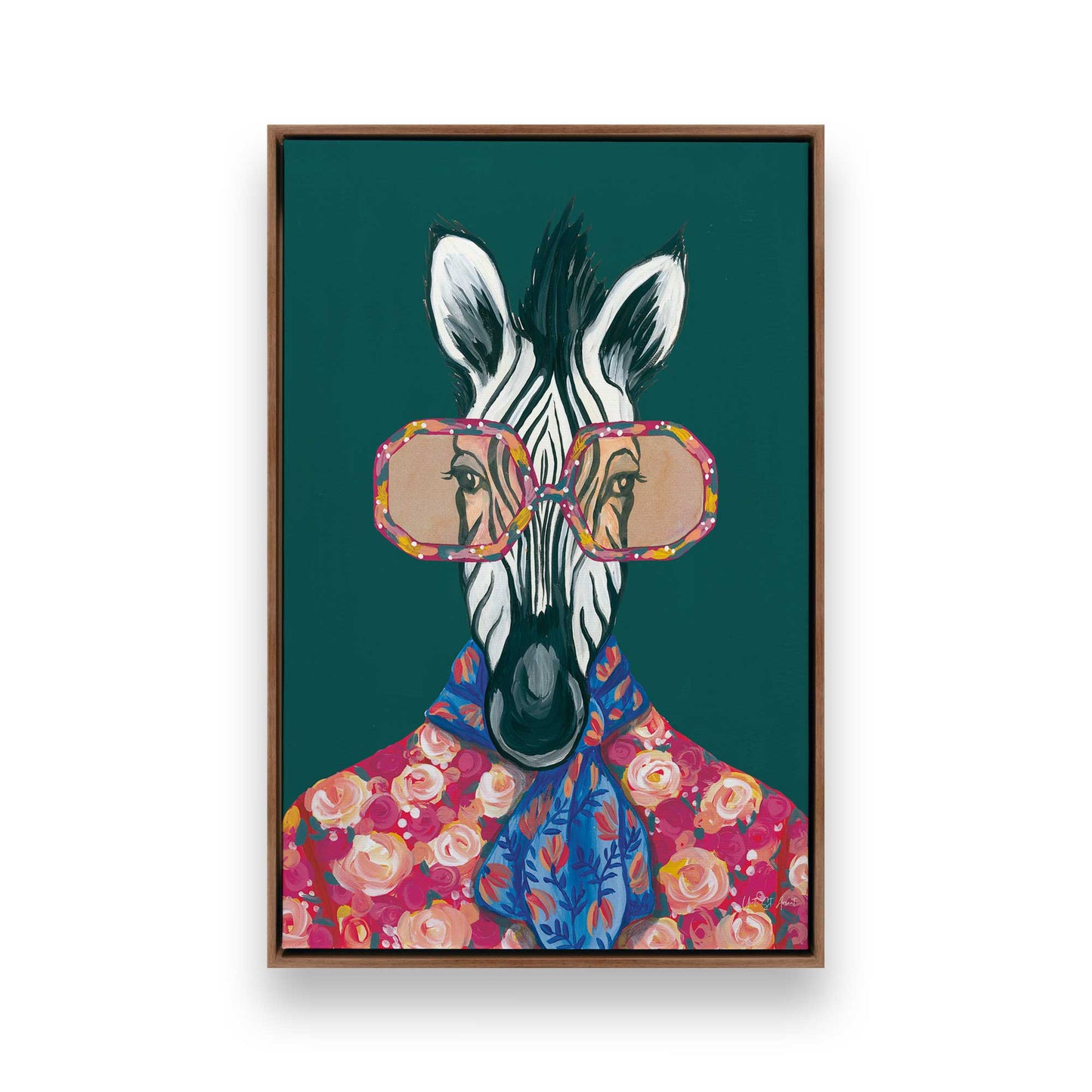 [Color:Walnut], Picture of art in a Walnut frame