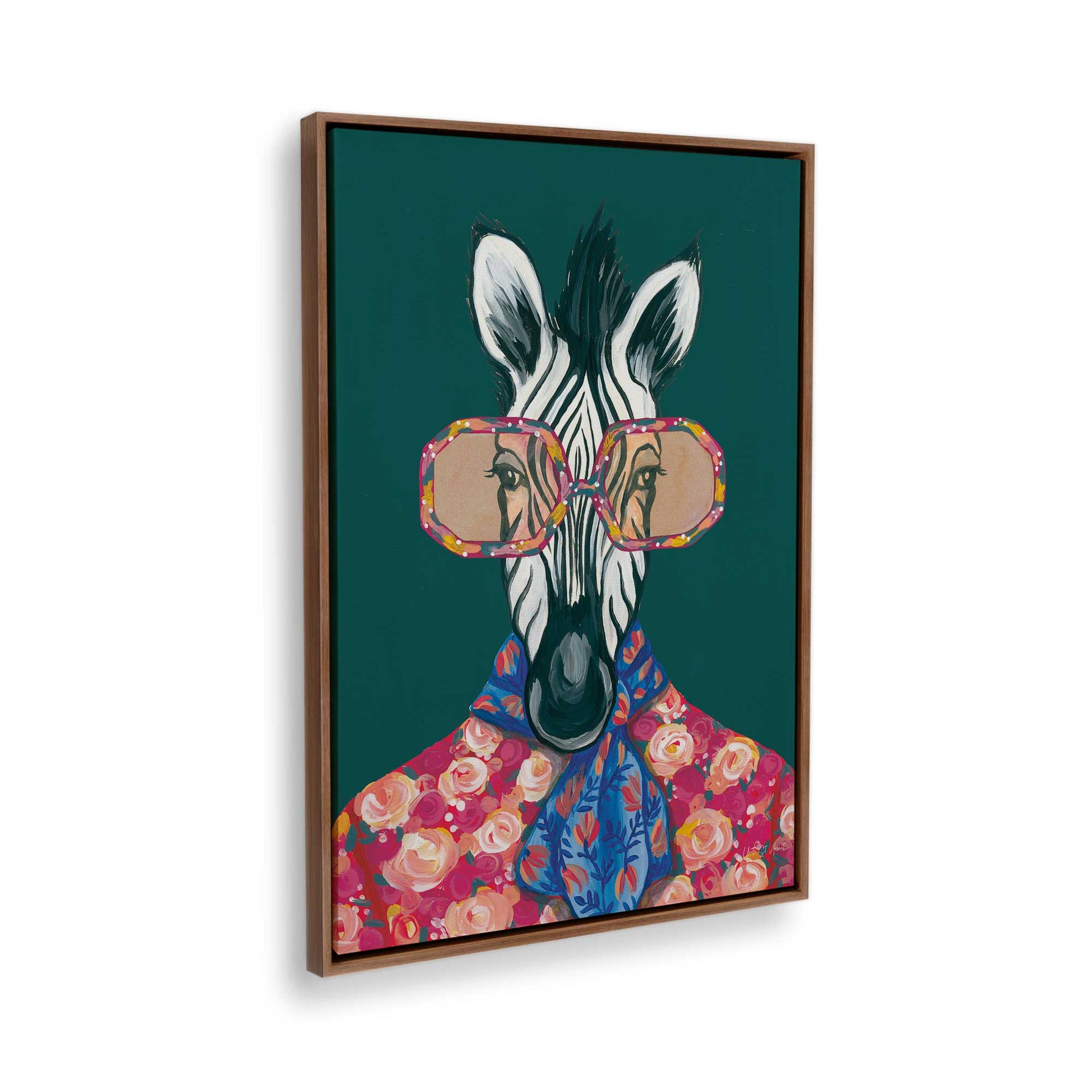 [Color:Walnut], Picture of the corner of the art