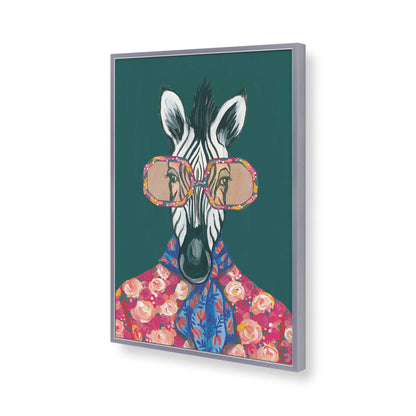 [Color:Polished Chrome], Picture of art in a Polished Chrome frame of the corner