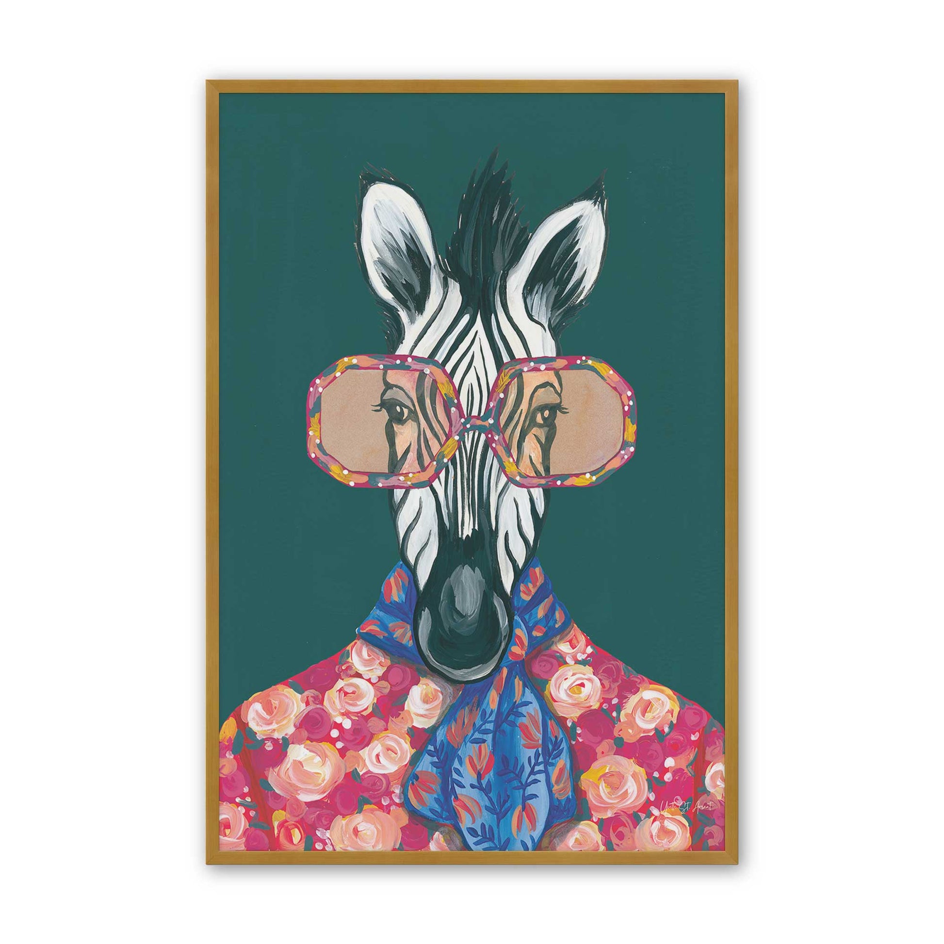 [Color:Polished Gold], Picture of art in a Polished Gold frame