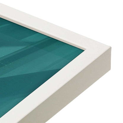 [Color:Opaque White], Picture of art in a Opaque White frame at an angle