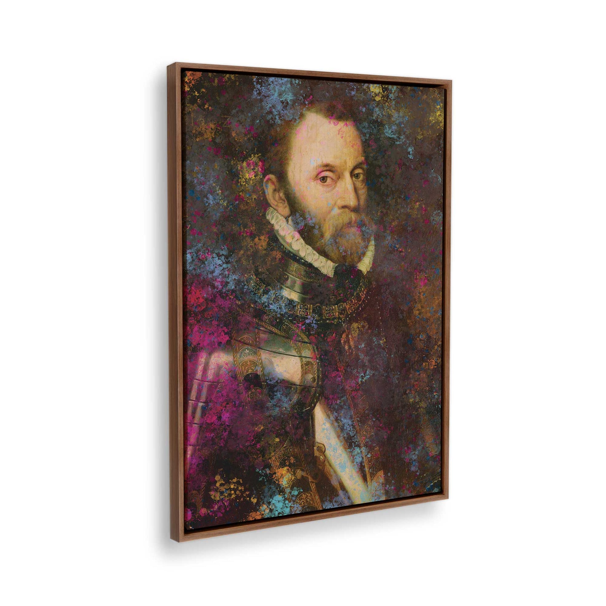 [Color:Walnut], Picture of the corner of the art