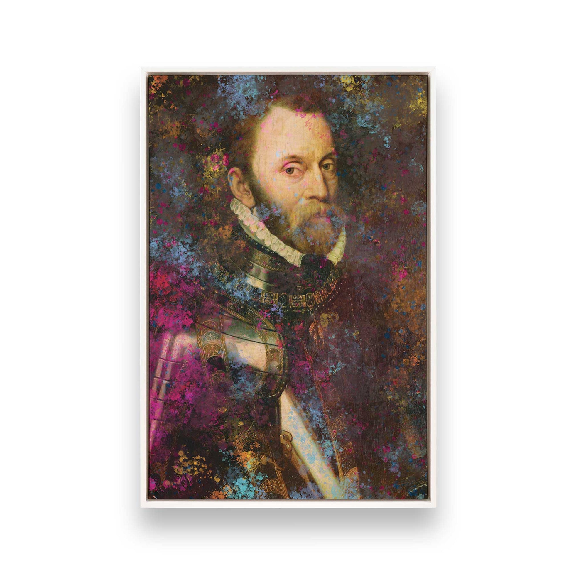 [Color:Opaque White], Picture of art in a White frame