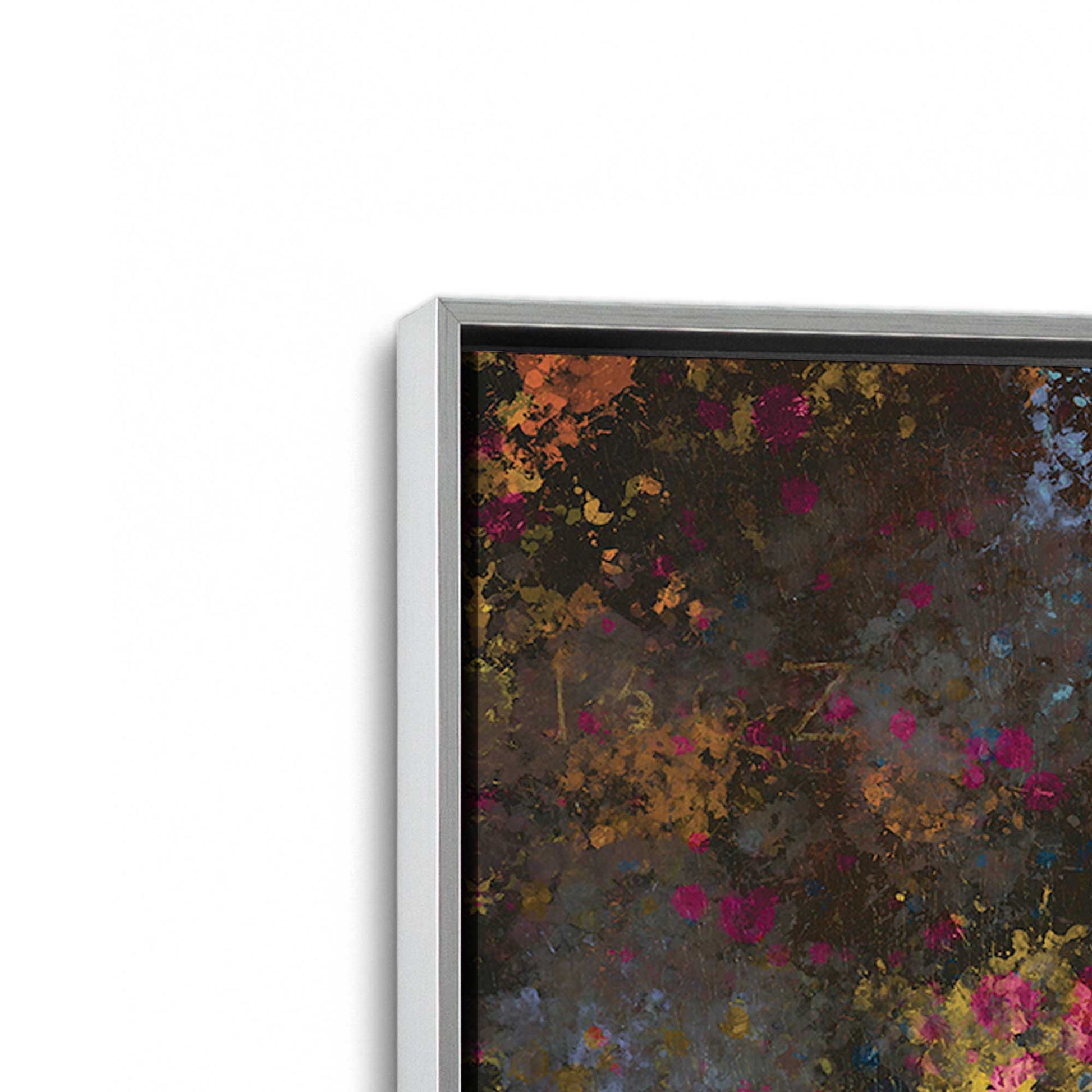 [Color:Polished Chrome], Picture of art in a Polished Chrome frame at an angle