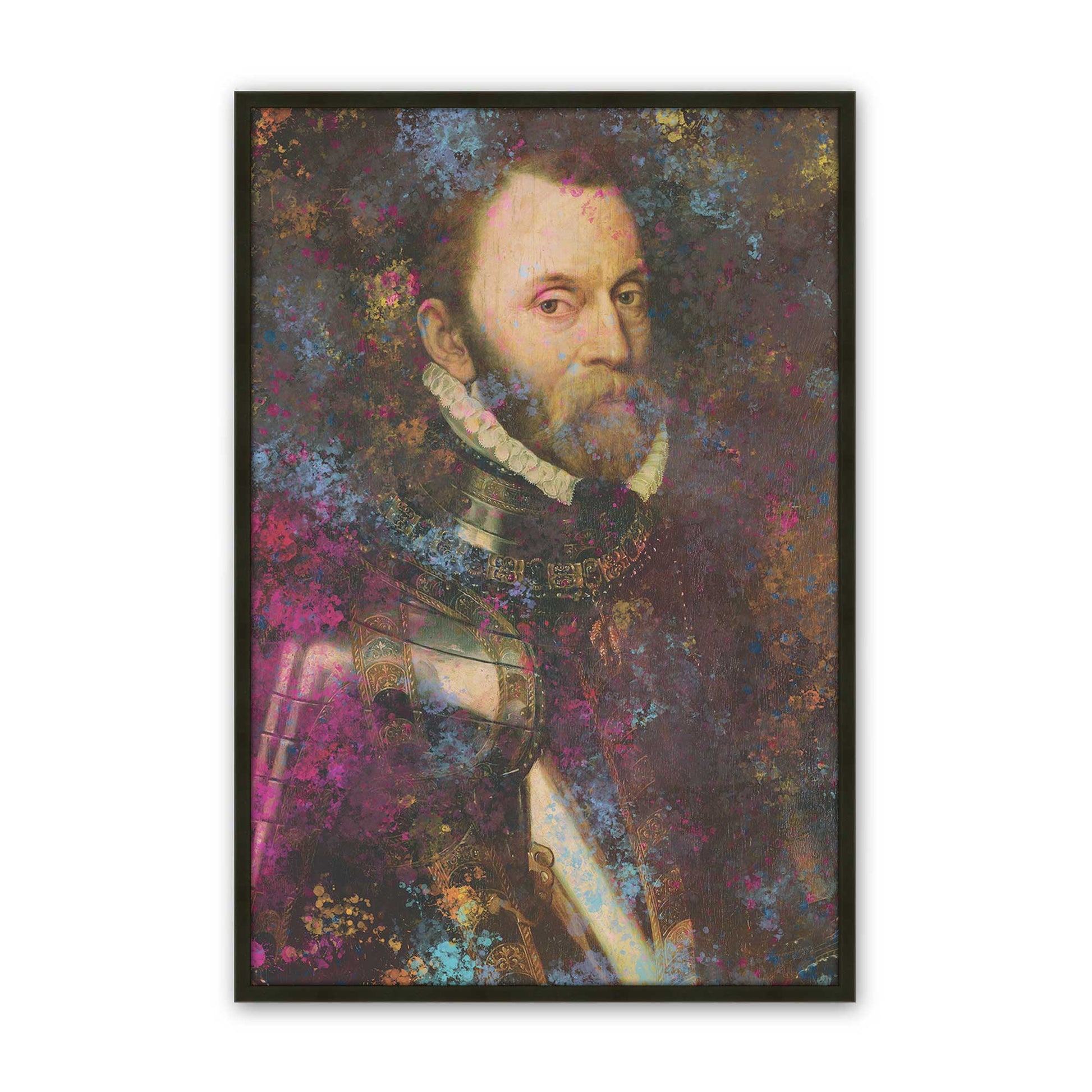 [Color:Satin Black], Picture of art in a Satin Black frame