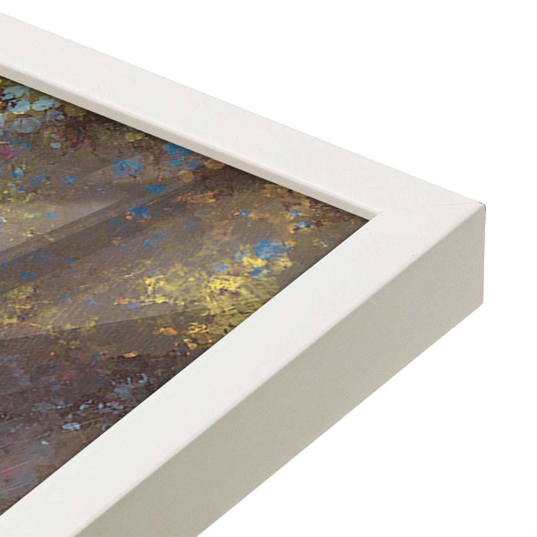 [Color:Opaque White], Picture of art in a Opaque White frame at an angle