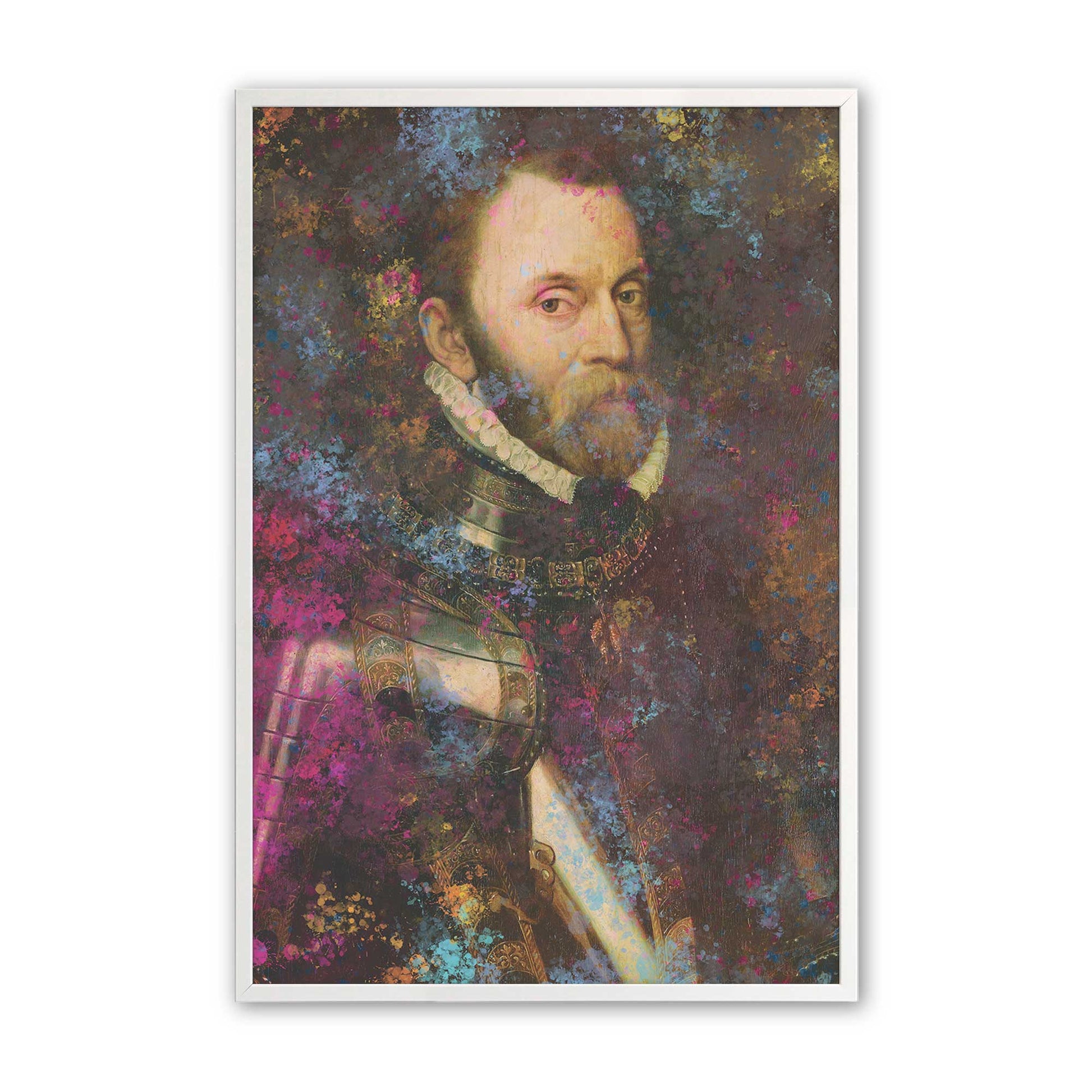 [Color:Opaque White], Picture of art in a Opaque White frame