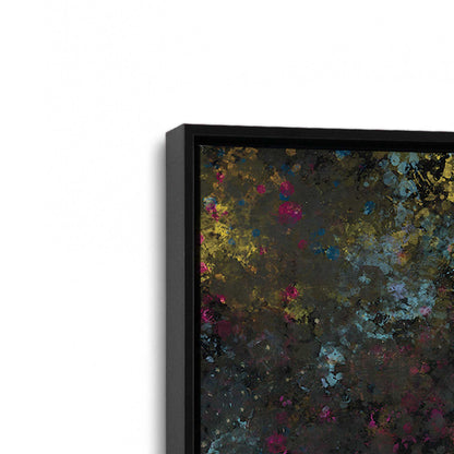[Color:Satin Black], Picture of art in a Satin Black frame at an angle