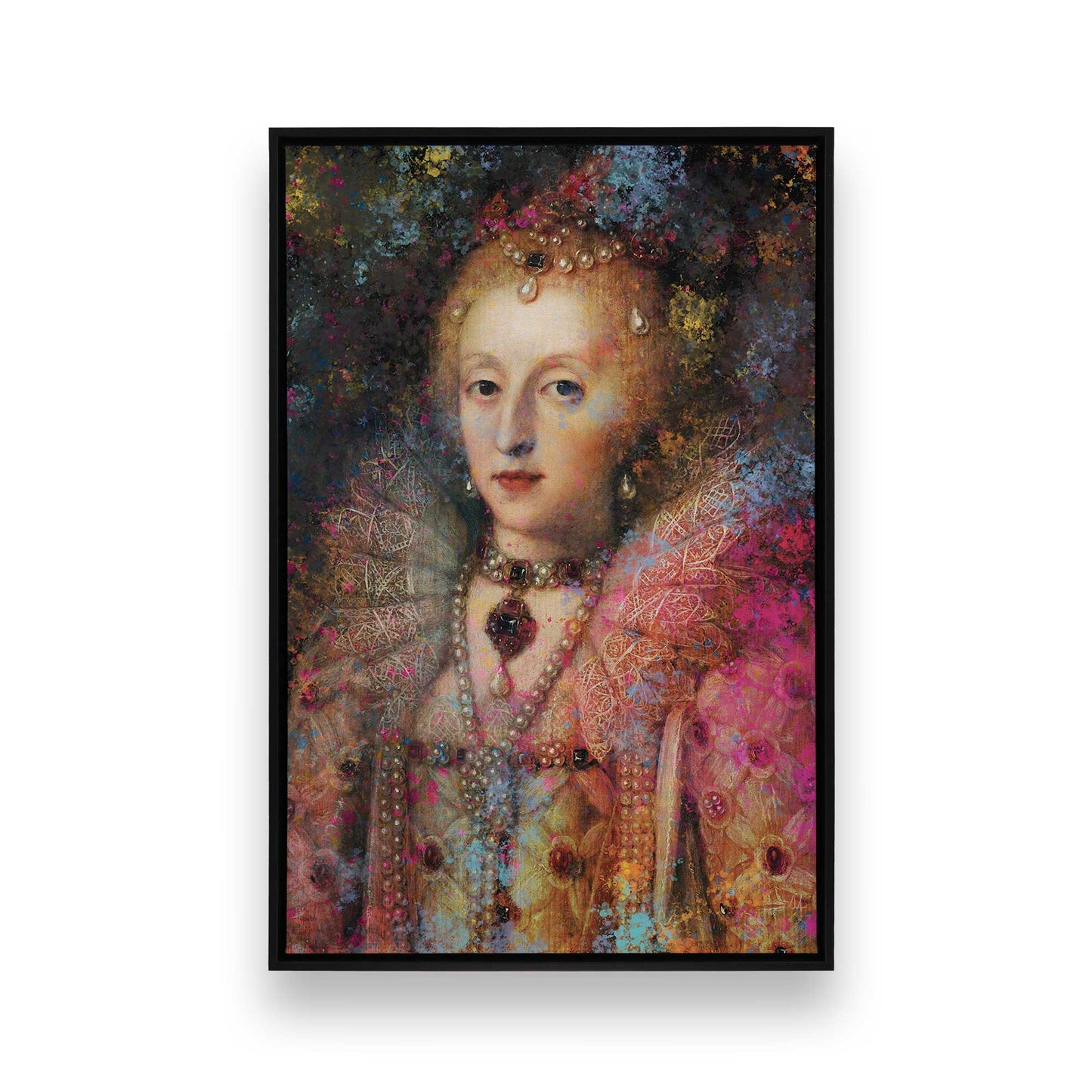 [Color:Satin Black], Picture of art in a Satin Black frame