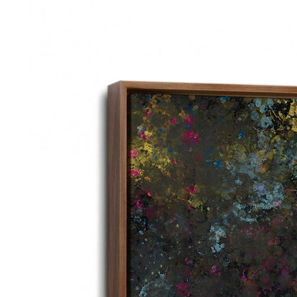 [Color:Walnut], Picture of art in a Walnut frame at an angle