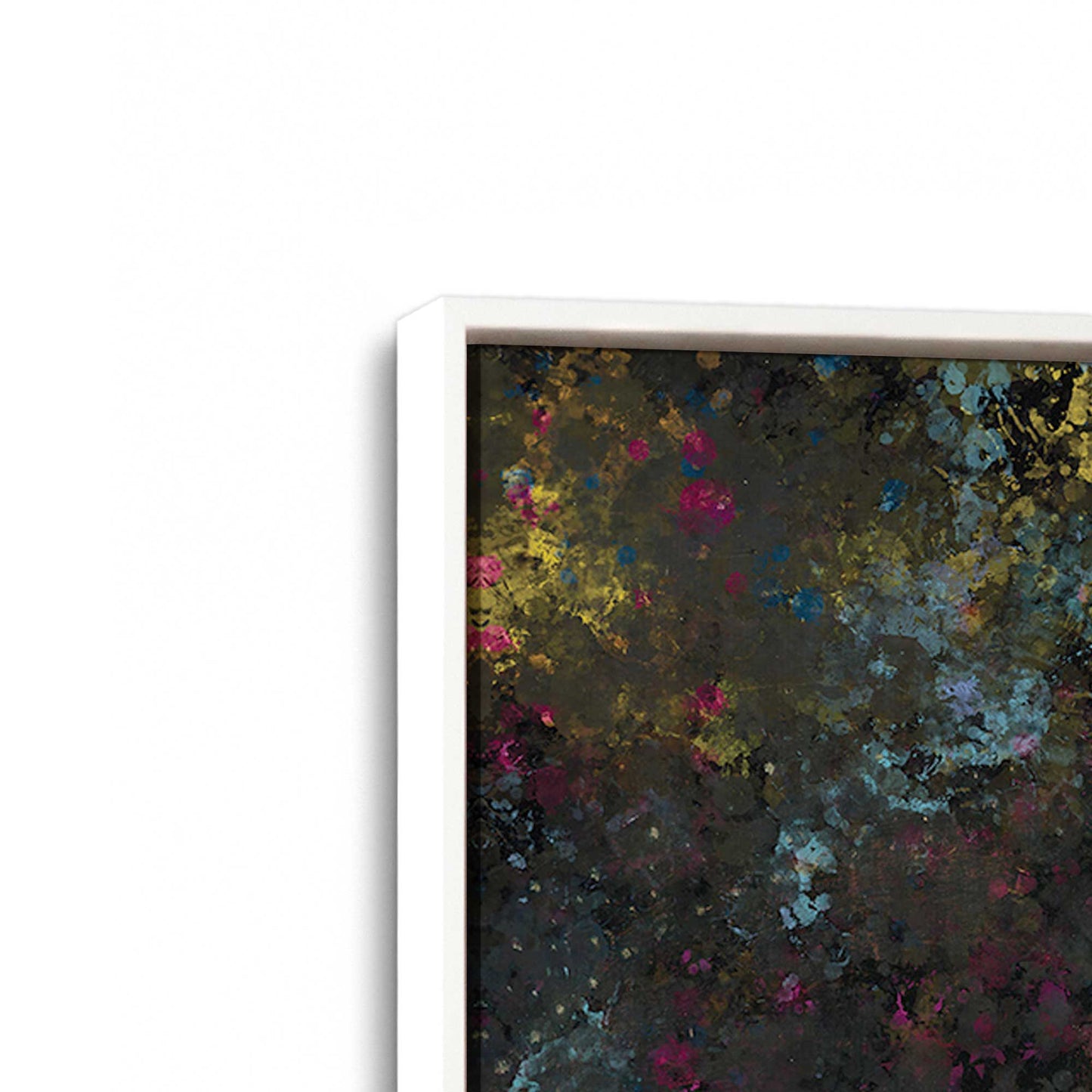 [Color:Opaque White], Picture of art in a White frame at an angle