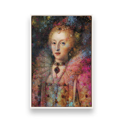 [Color:Opaque White], Picture of art in a White frame