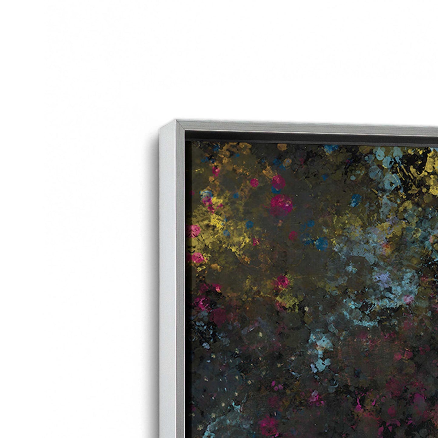 [Color:Polished Chrome], Picture of art in a Polished Chrome frame at an angle