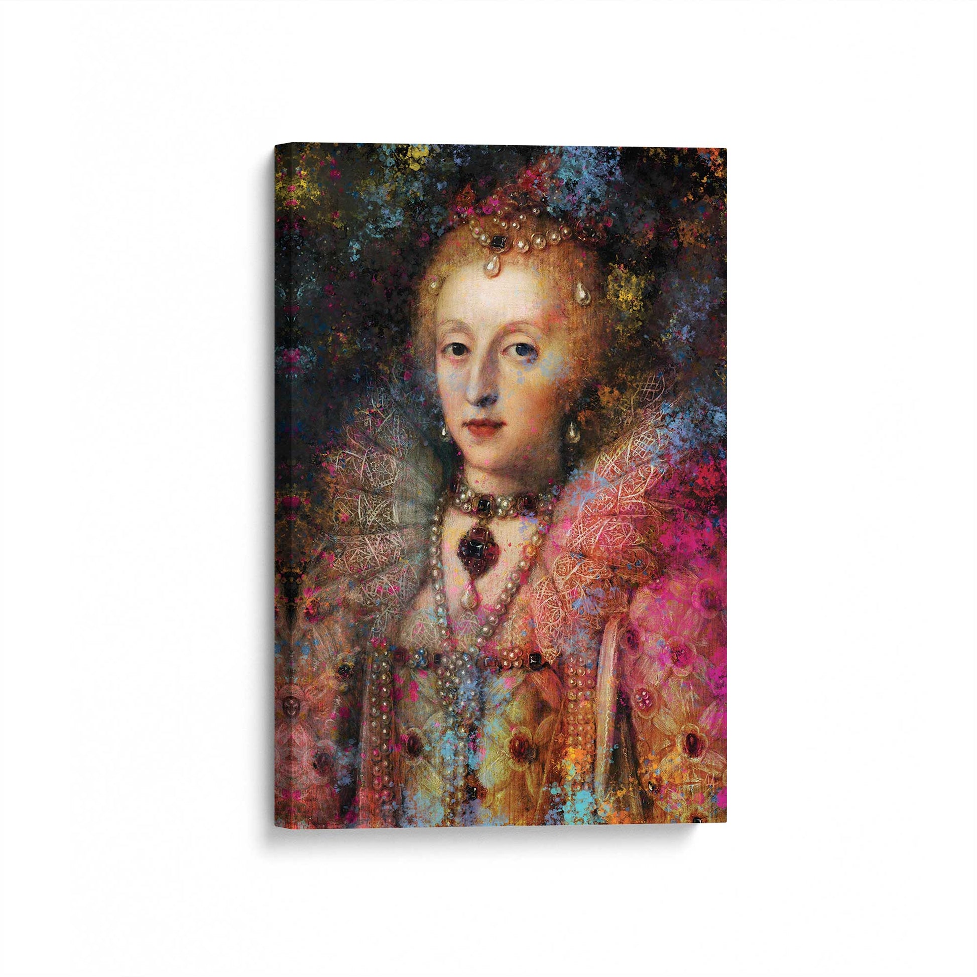 [Color:Stretched Canvas], Picture of art at an angle