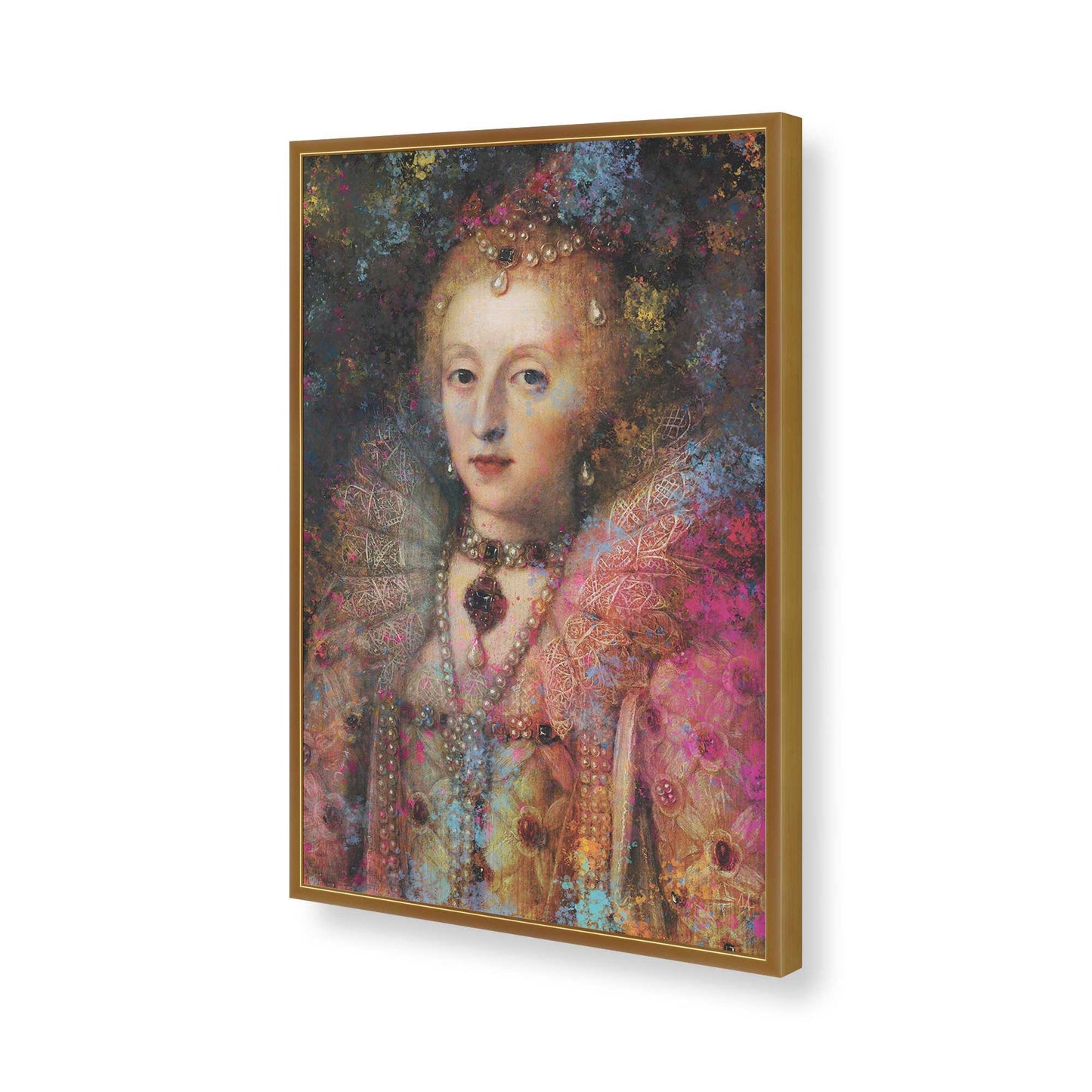 [Color:Polished Gold], Picture of art in a Polished Gold frame of the corner