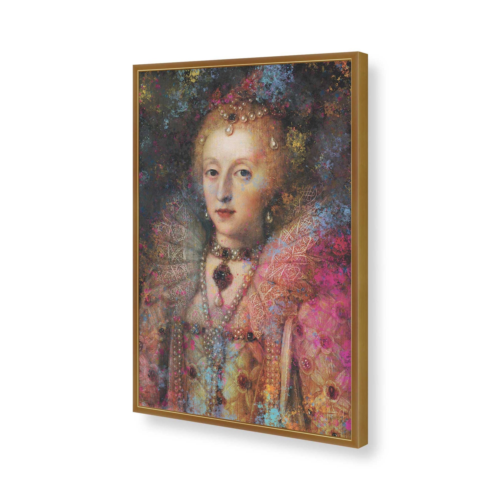 [Color:Polished Gold], Picture of art in a Polished Gold frame of the corner