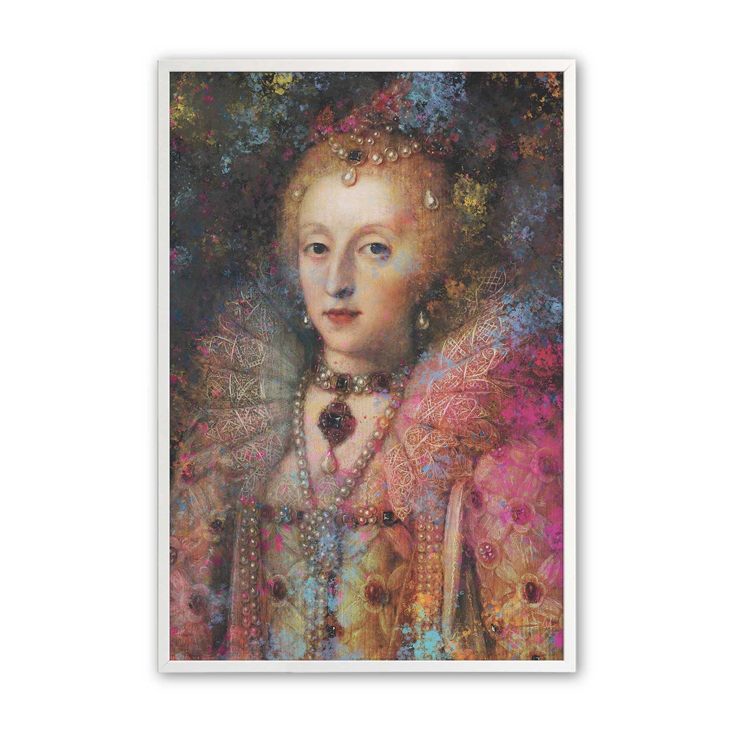 [Color:Opaque White], Picture of art in a Opaque White frame