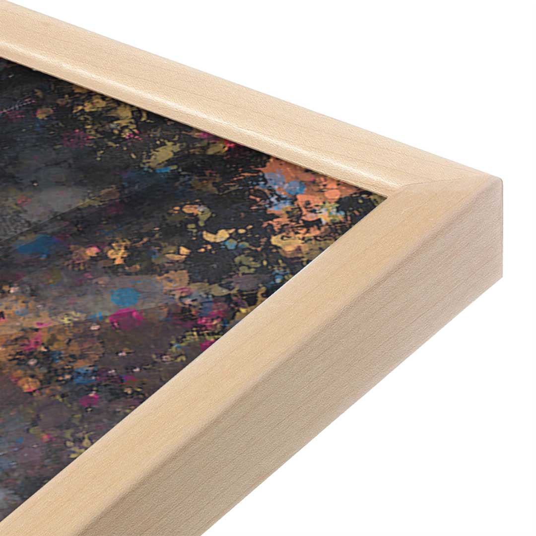 [Color:Raw Maple], Picture of art in a Raw Maple frame at an angle