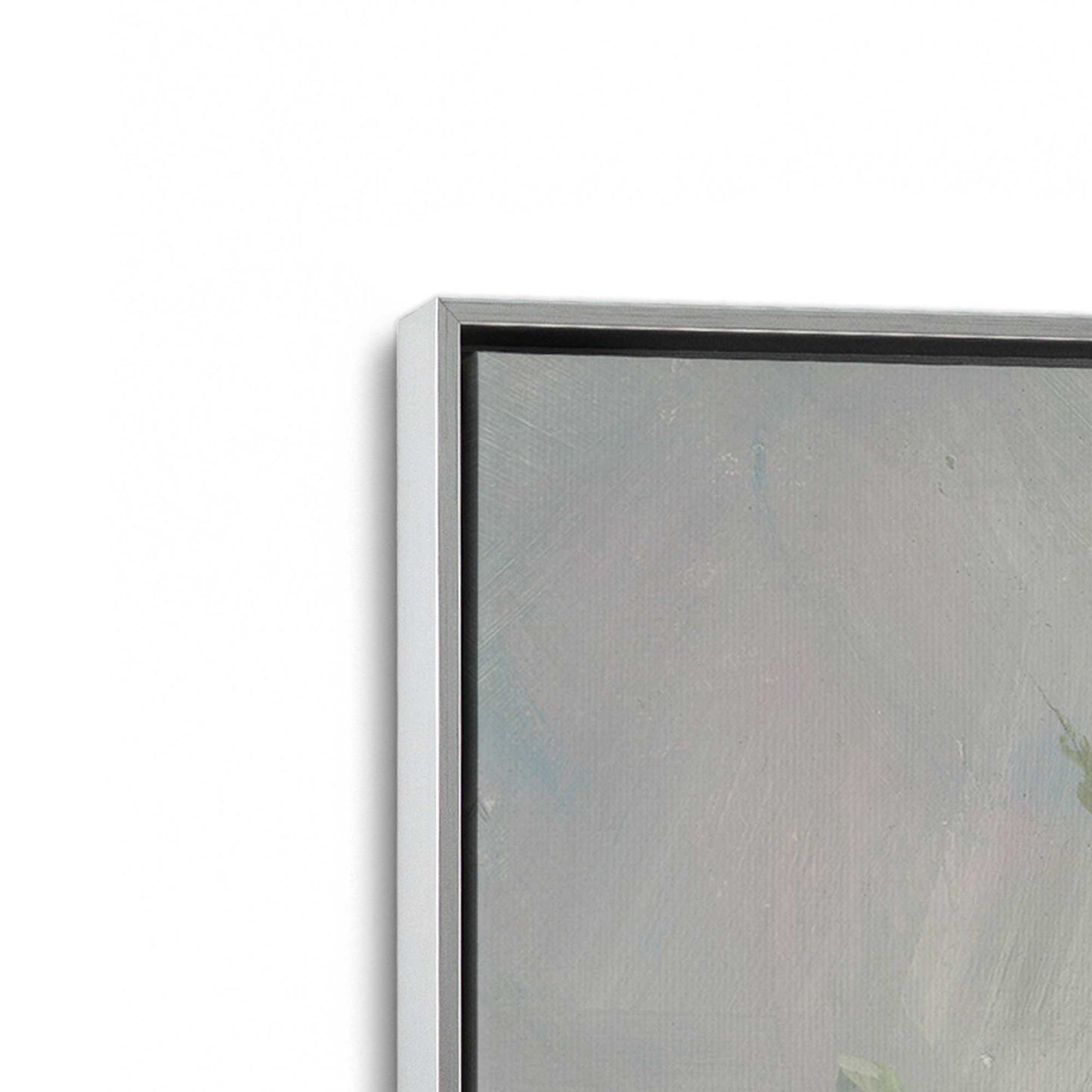 [Color:Polished Chrome], Picture of art in a Polished Chrome frame at an angle