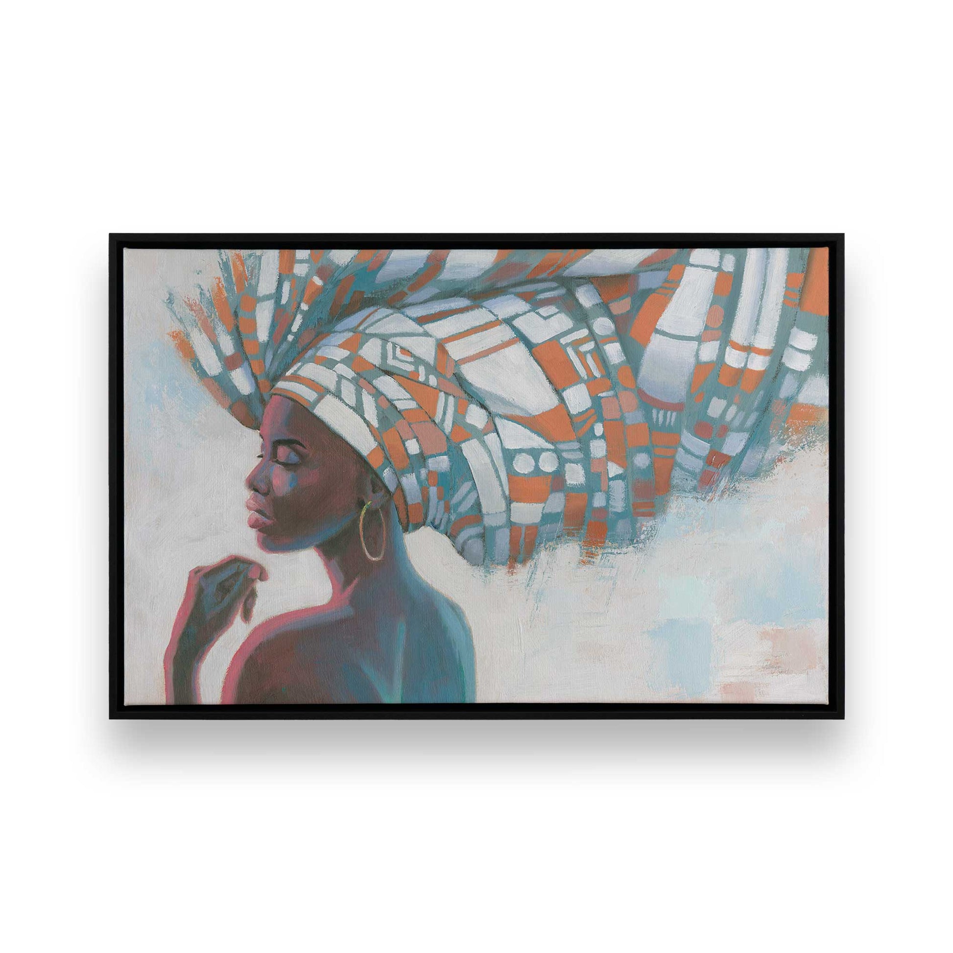 [Color:Satin Black], Picture of art in a Satin Black frame