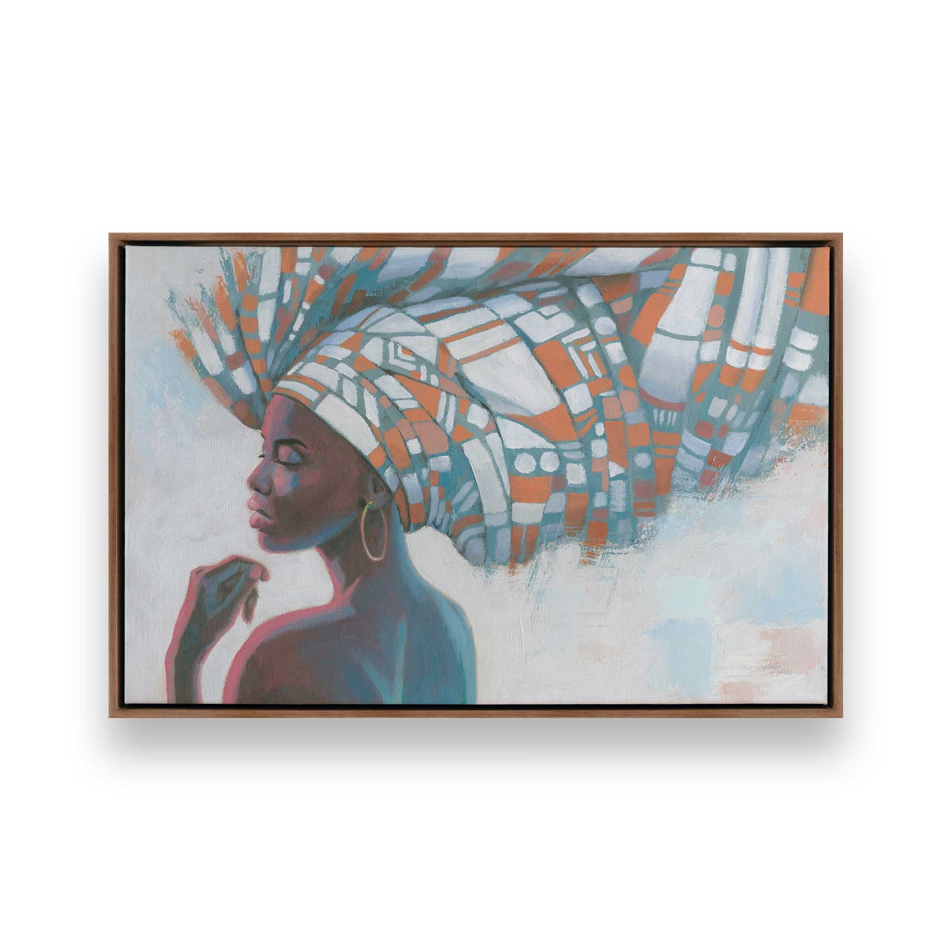 [Color:Walnut], Picture of art in a Walnut frame