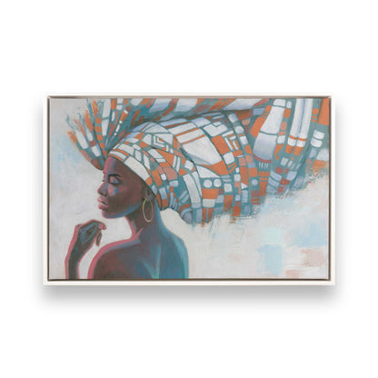 [Color:Opaque White], Picture of art in a White frame