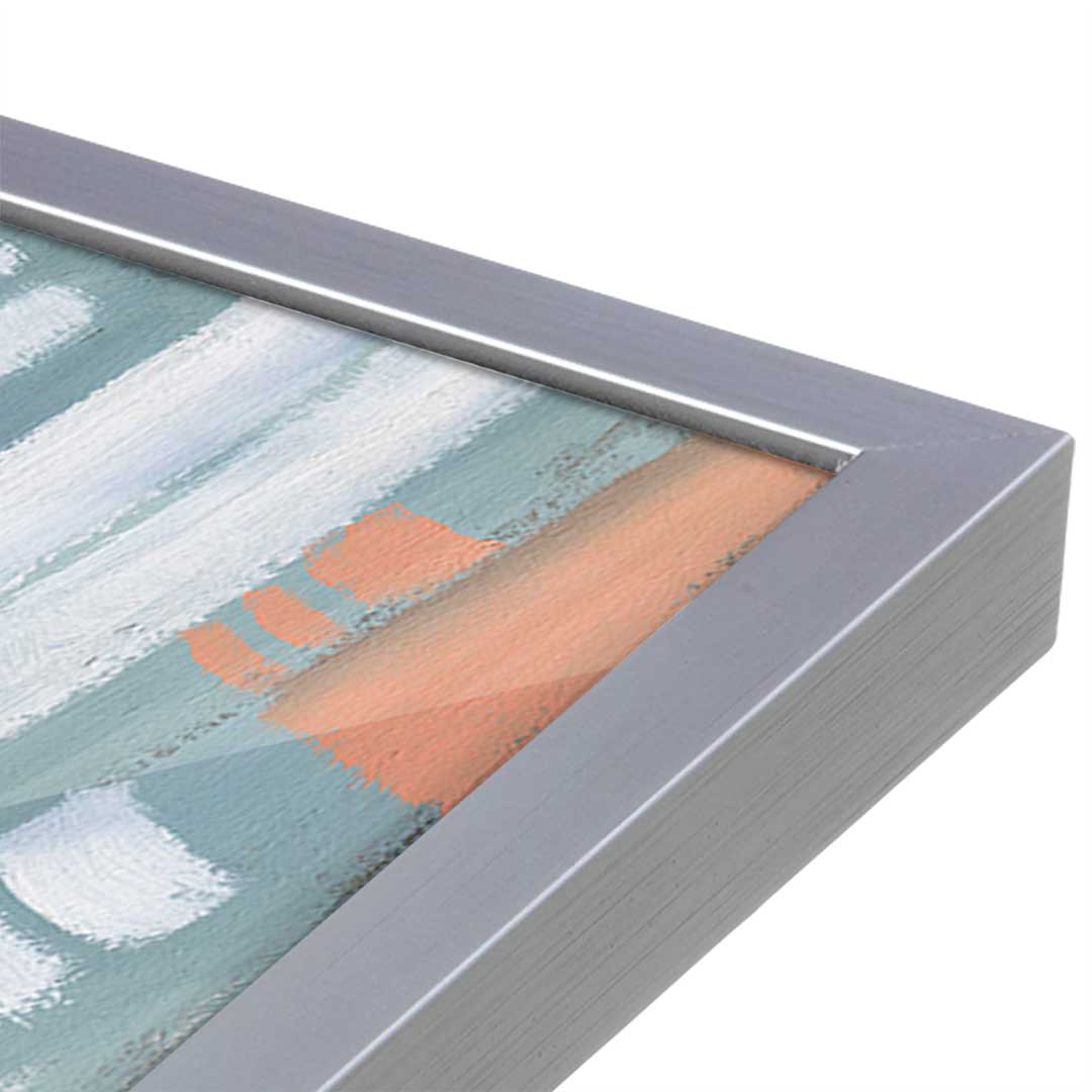 [Color:Polished Chrome], Picture of art in a Polished Chrome frame at an angle