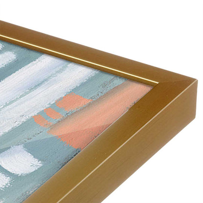[Color:Polished Gold], Picture of art in a Polished Gold frame at an angle