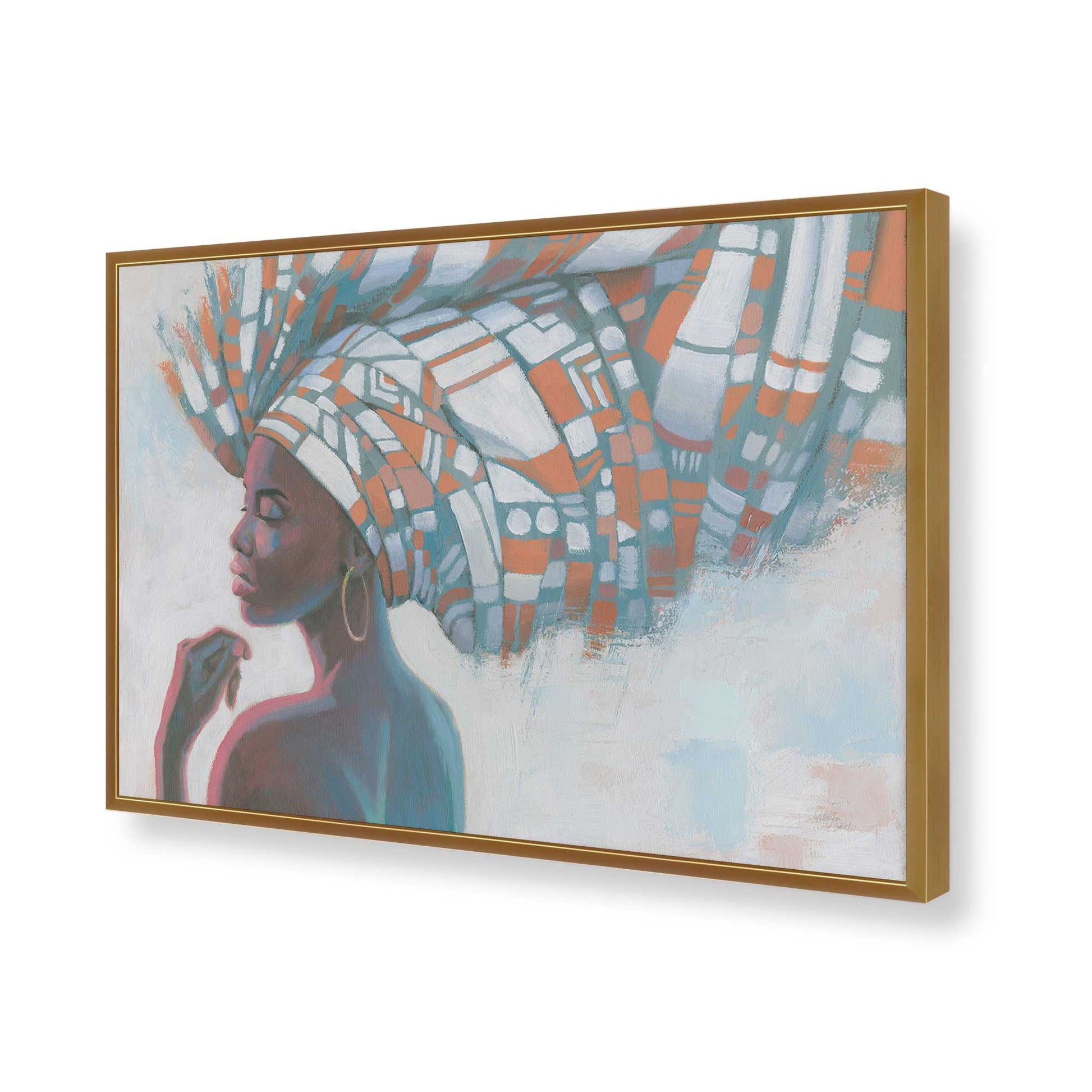 [Color:Polished Gold], Picture of art in a Polished Gold frame of the corner