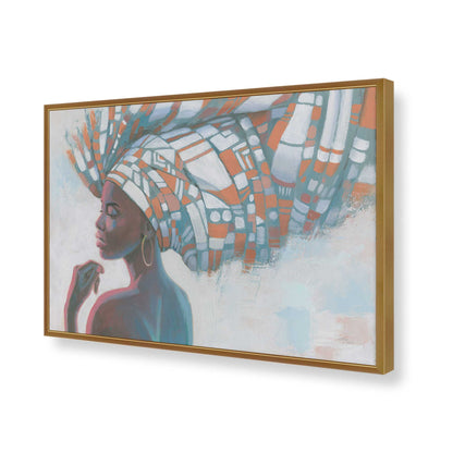 [Color:Polished Gold], Picture of art in a Polished Gold frame of the corner