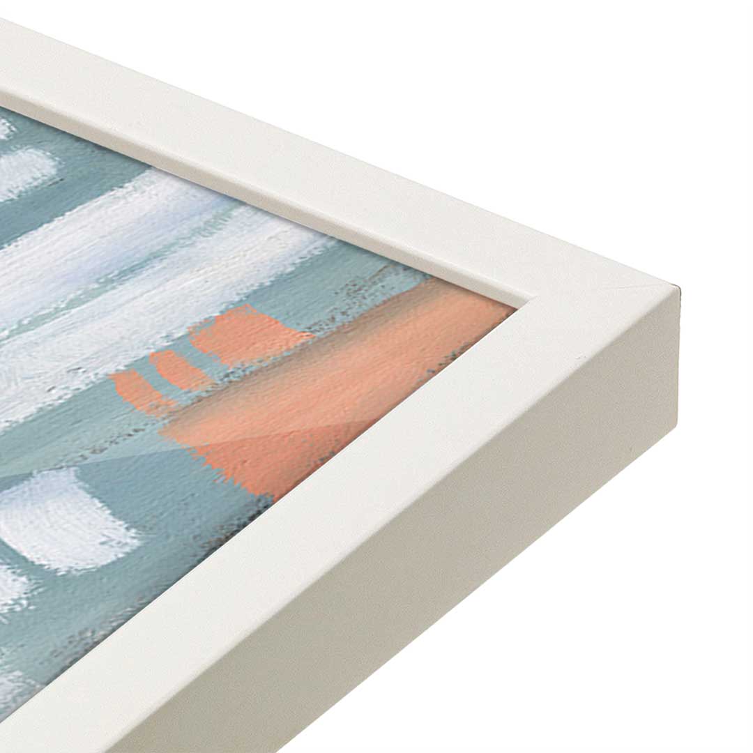[Color:Opaque White], Picture of art in a Opaque White frame at an angle