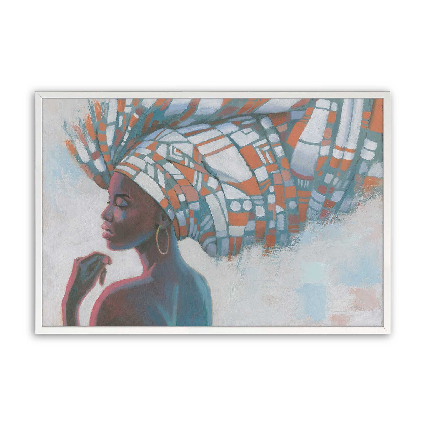 [Color:Opaque White], Picture of art in a Opaque White frame
