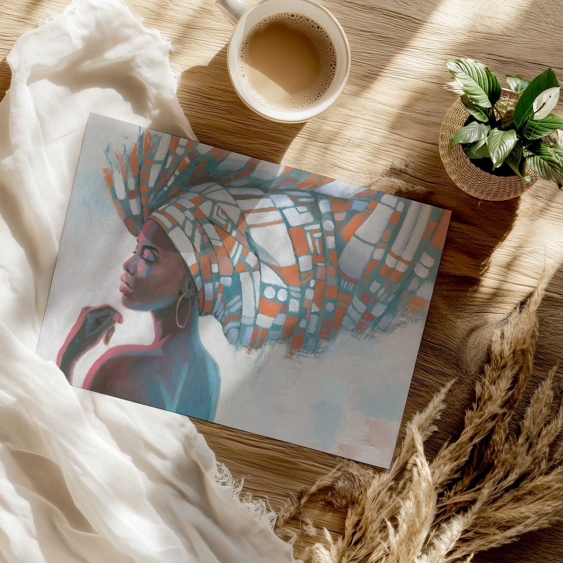 [Color:Rolled Print], Picture of close up of art
